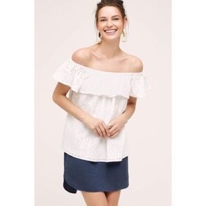 Eri+Ali Eyelet Off-the-Shoulder Top
